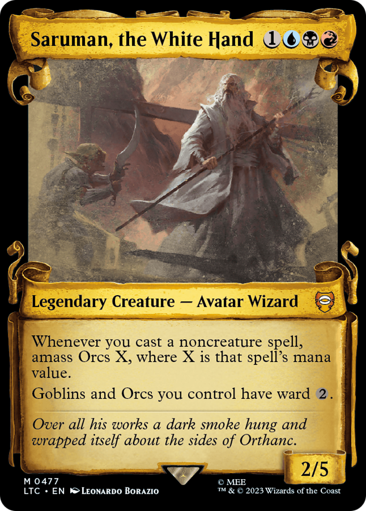 Saruman, the White Hand [The Lord of the Rings: Tales of Middle-Earth Commander Showcase Scrolls] | Webway Games