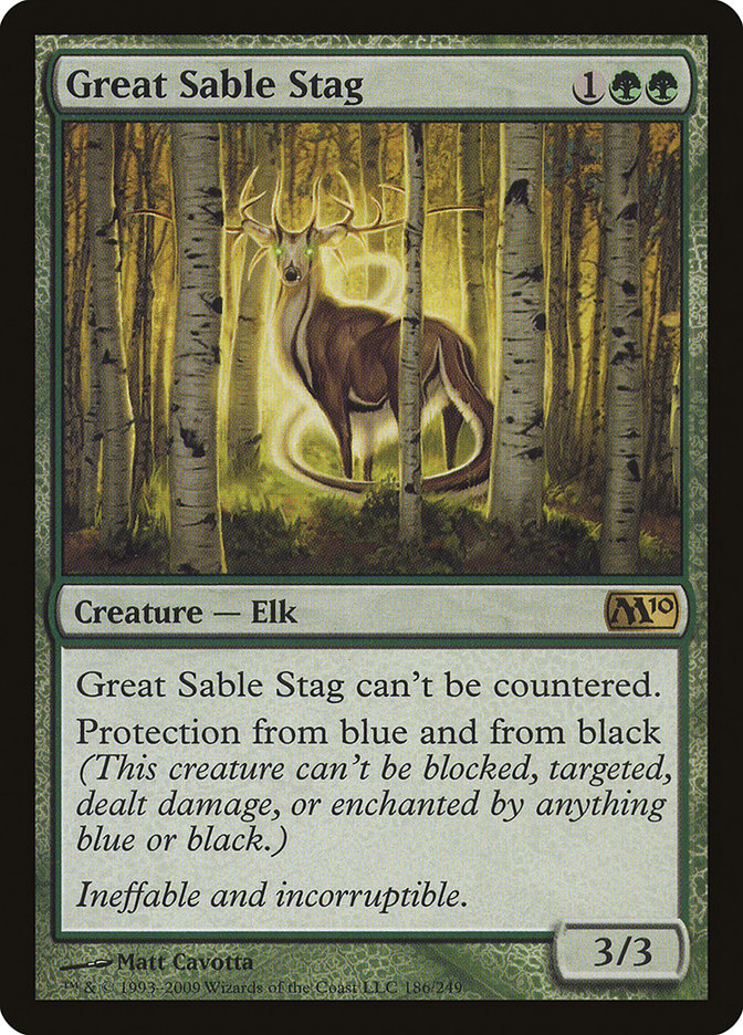 Great Sable Stag [Magic 2010] | Webway Games