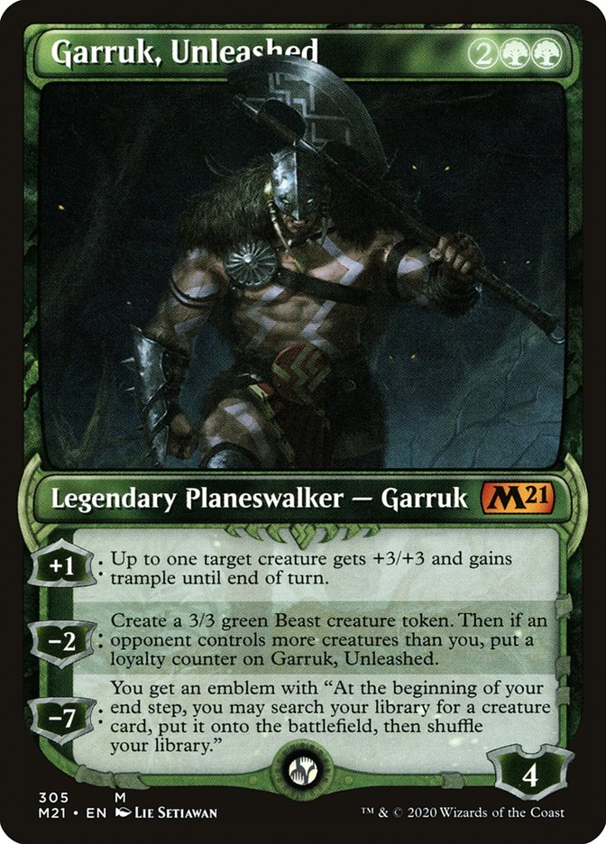 Garruk, Unleashed (Showcase) [Core Set 2021] | Webway Games