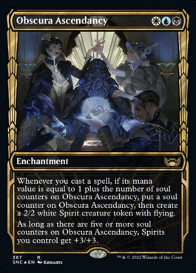 Obscura Ascendancy (Showcase Golden Age Gilded Foil) [Streets of New Capenna] | Webway Games