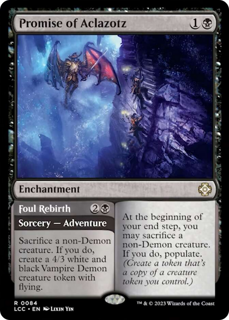 Promise of Aclazotz // Foul Rebirth [The Lost Caverns of Ixalan Commander] | Webway Games