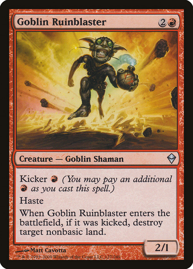 Goblin Ruinblaster [Zendikar] | Webway Games