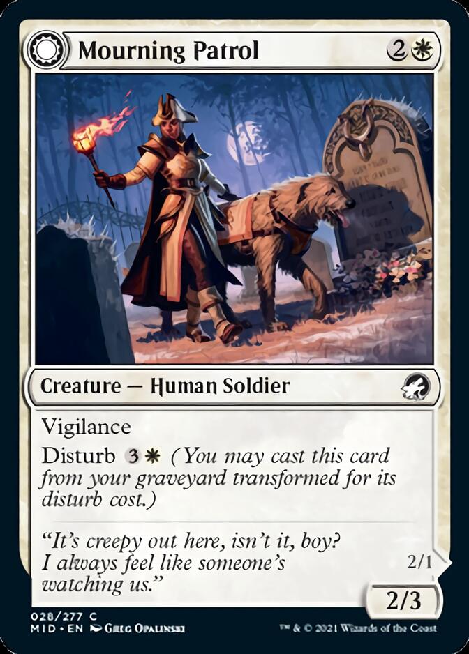 Mourning Patrol // Morning Apparition [Innistrad: Midnight Hunt] | Webway Games