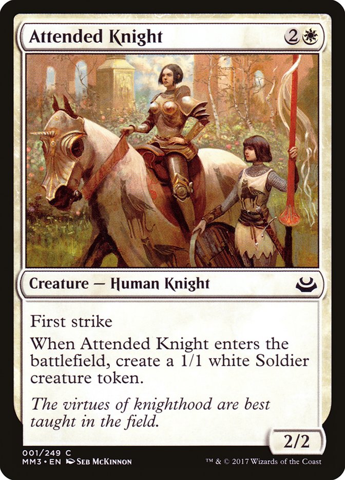Attended Knight [Modern Masters 2017] | Webway Games