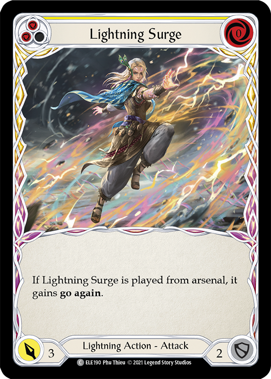 Lightning Surge (Yellow) [ELE190] (Tales of Aria)  1st Edition Normal | Webway Games