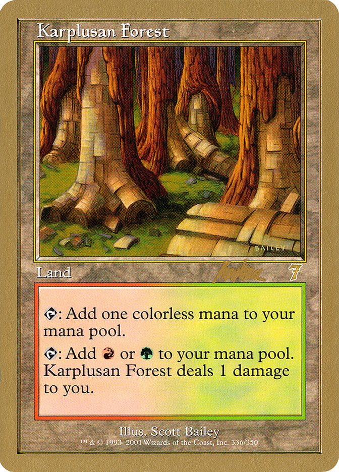 Karplusan Forest (Brian Kibler) [World Championship Decks 2002] | Webway Games
