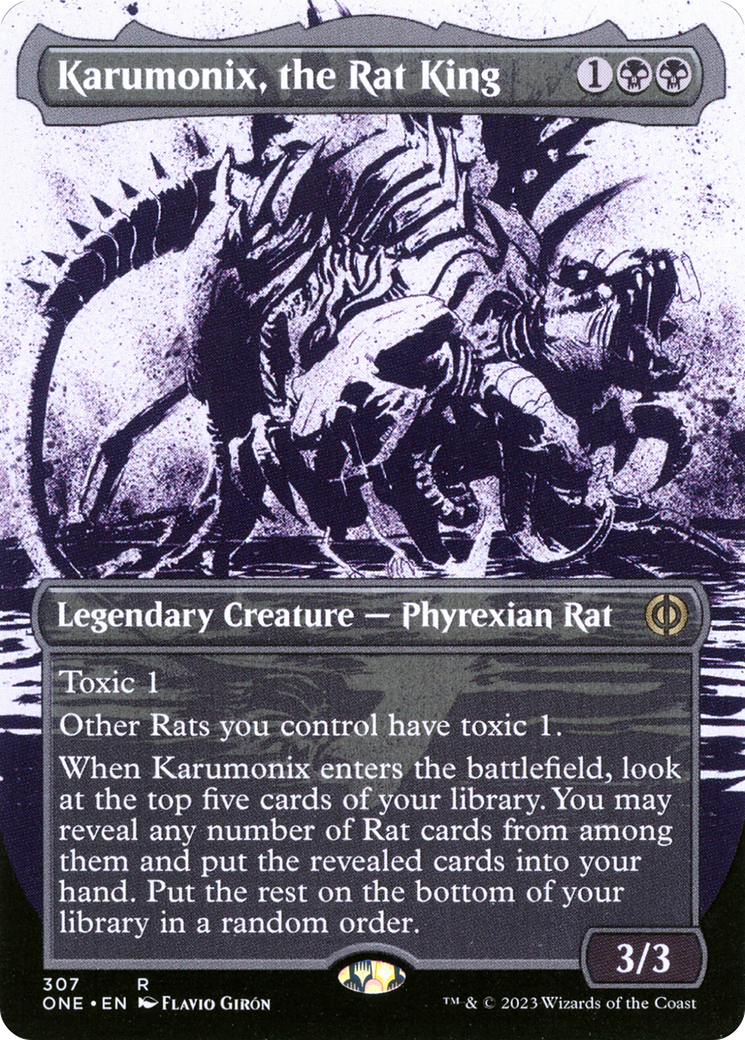 Karumonix, the Rat King (Borderless Ichor) [Phyrexia: All Will Be One] | Webway Games