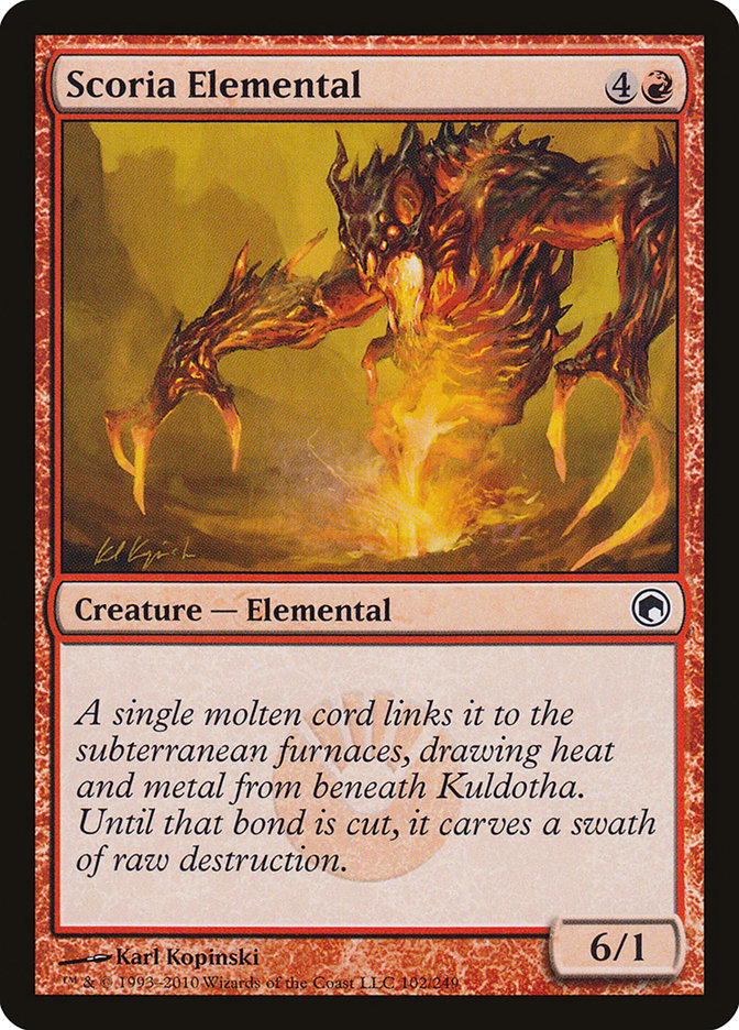 Scoria Elemental [Scars of Mirrodin] | Webway Games