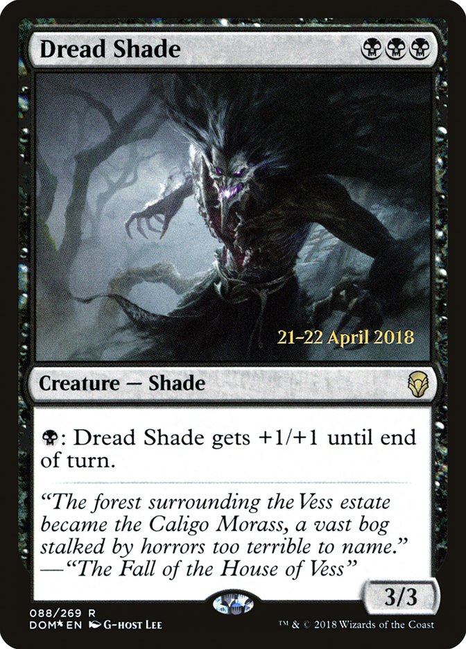 Dread Shade  (Prerelease) [Dominaria Prerelease Promos] | Webway Games