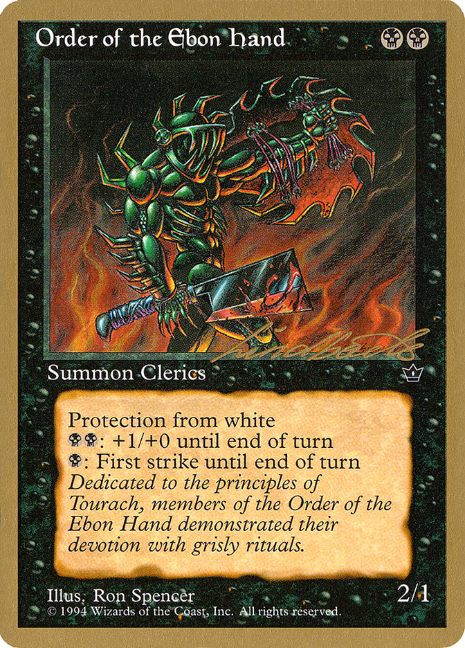 Order of the Ebon Hand (Spencer) (Leon Lindback) [Pro Tour Collector Set] | Webway Games