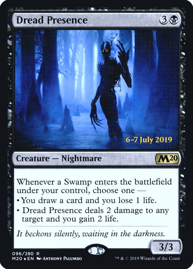 Dread Presence  [Core Set 2020 Prerelease Promos] | Webway Games