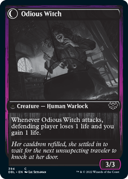 Ragged Recluse // Odious Witch [Innistrad: Double Feature] | Webway Games