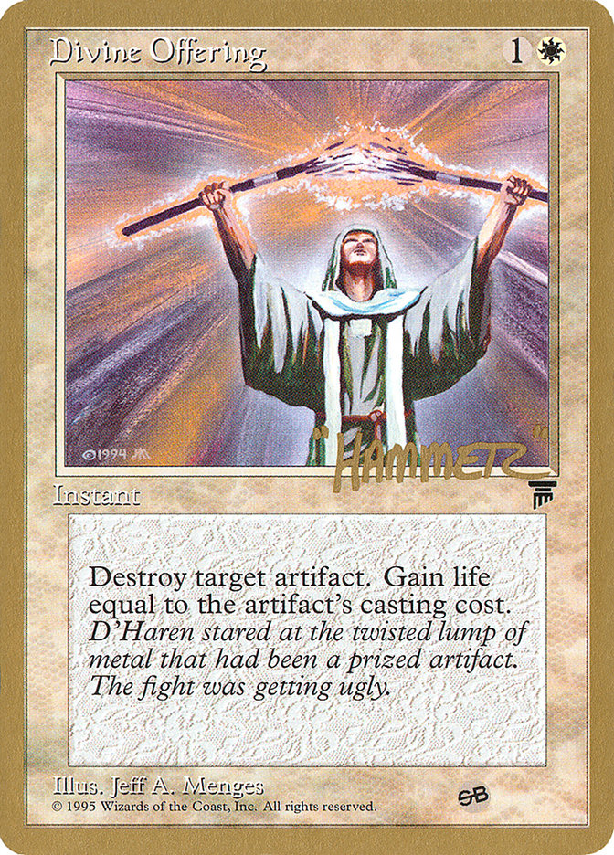 Divine Offering (Shawn "Hammer" Regnier) (SB) [Pro Tour Collector Set] | Webway Games