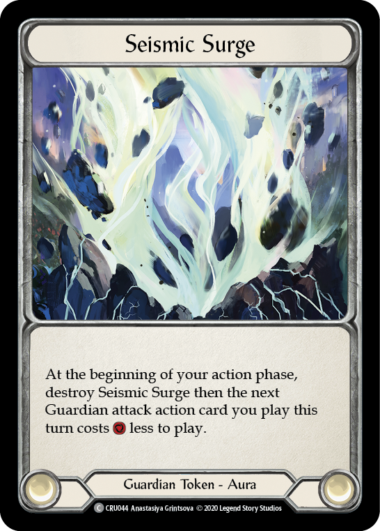 Seismic Surge [CRU044] 1st Edition Rainbow Foil | Webway Games