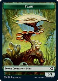 Plant // Saproling Double-sided Token [Double Masters Tokens] | Webway Games