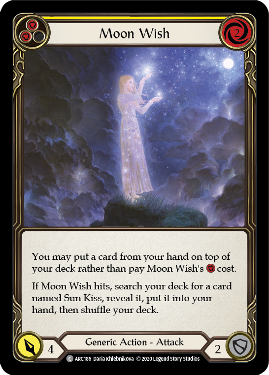 Moon Wish (Yellow) [ARC186] Unlimited Rainbow Foil | Webway Games