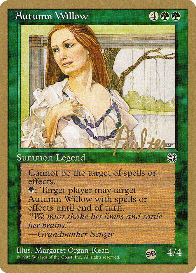 Autumn Willow (Preston Poulter) (SB) [Pro Tour Collector Set] | Webway Games