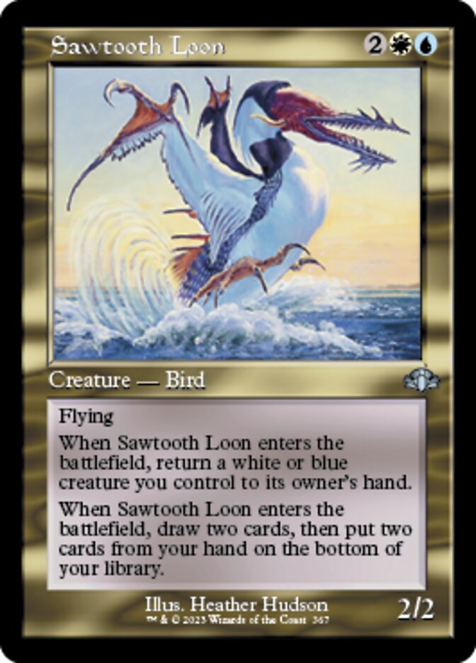 Sawtooth Loon (Retro) [Dominaria Remastered] | Webway Games