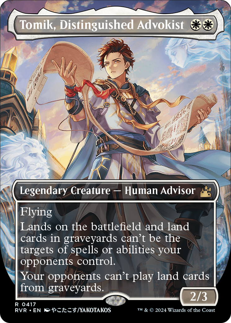 Tomik, Distinguished Advokist (Anime Borderless) [Ravnica Remastered] | Webway Games