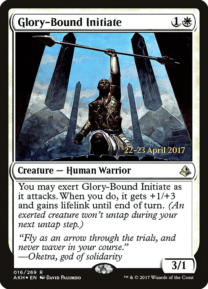 Glory-Bound Initiate  (Prerelease) [Amonkhet Prerelease Promos] | Webway Games