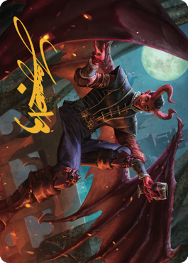 Raphael, Fiendish Savior Art Card (40) (Gold-Stamped Signature) [Commander Legends: Battle for Baldur's Gate Art Series] | Webway Games