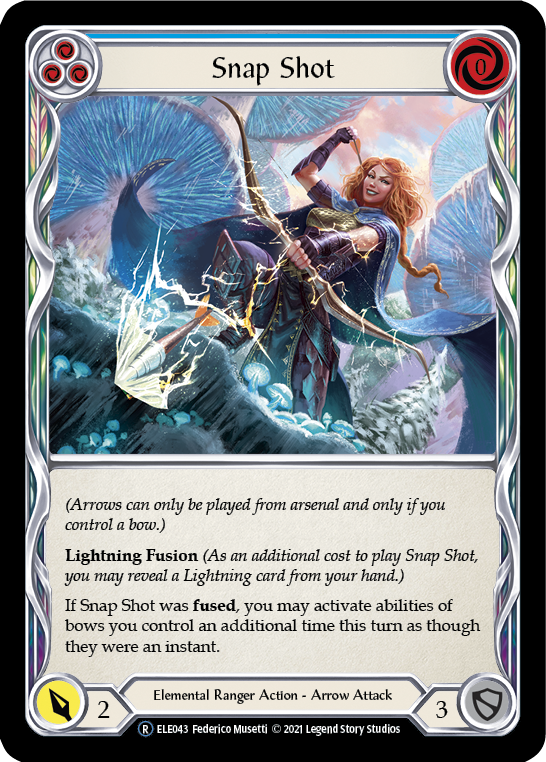 Snap Shot (Blue) [U-ELE043] Unlimited Rainbow Foil | Webway Games