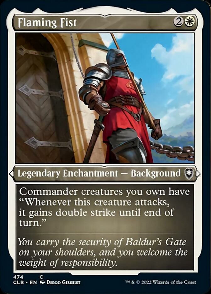 Flaming Fist (Foil Etched) [Commander Legends: Battle for Baldur's Gate] | Webway Games