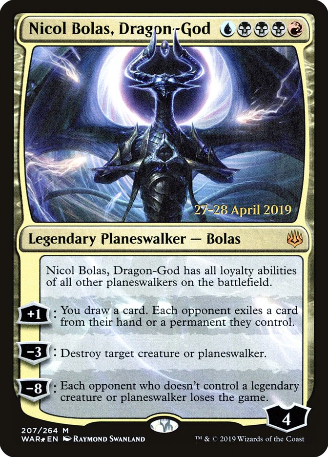 Nicol Bolas, Dragon-God  [War of the Spark Prerelease Promos] | Webway Games