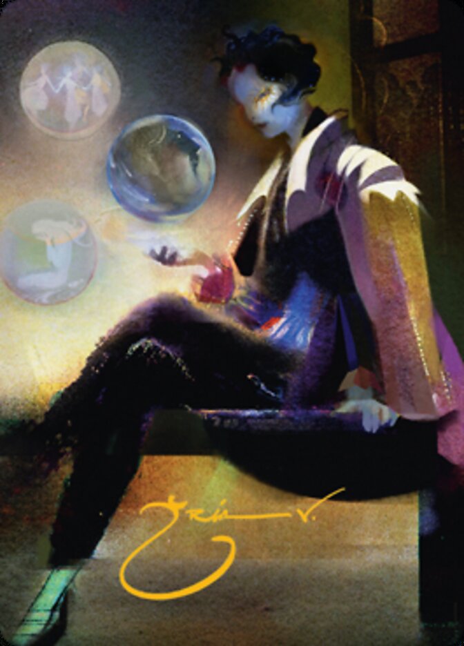 Obscura Interceptor Art Card (Gold-Stamped Signature) [Streets of New Capenna Art Series] | Webway Games