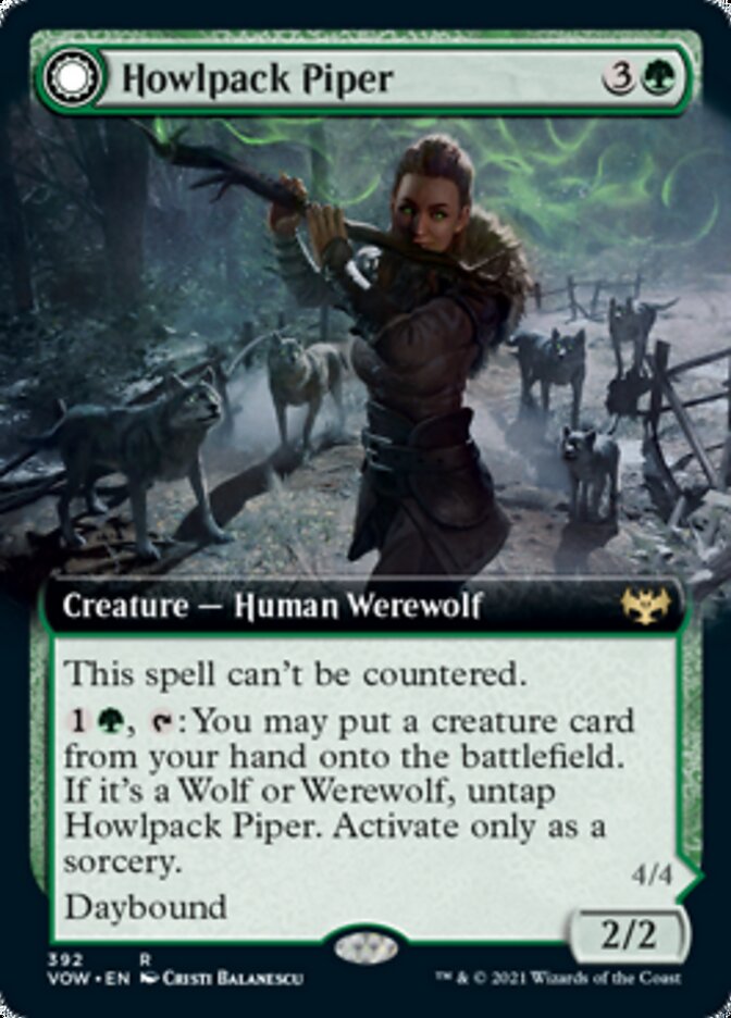 Howlpack Piper // Wildsong Howler (Extended) [Innistrad: Crimson Vow] | Webway Games