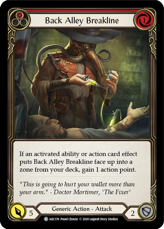 Back Alley Breakline (Red) [ARC176] Unlimited Rainbow Foil | Webway Games