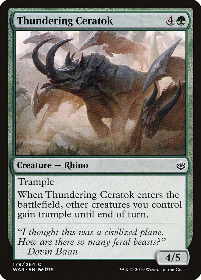Thundering Ceratok [War of the Spark] | Webway Games