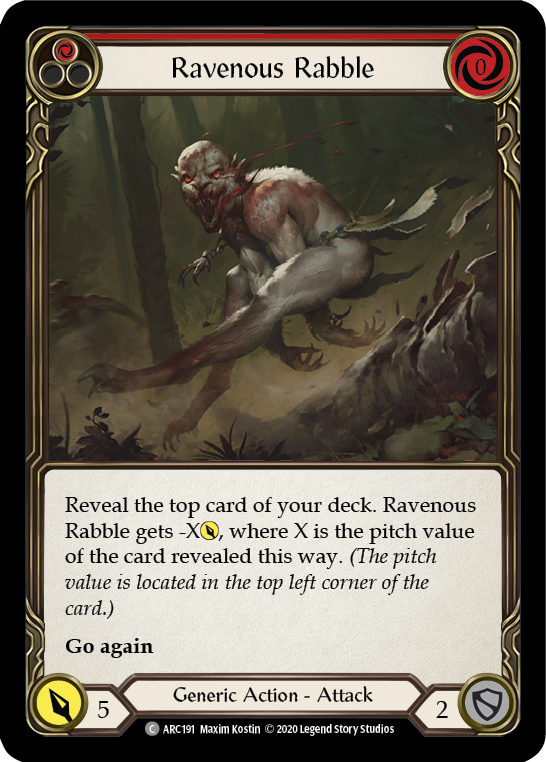 Ravenous Rabble (Red) [ARC191] Unlimited Normal | Webway Games