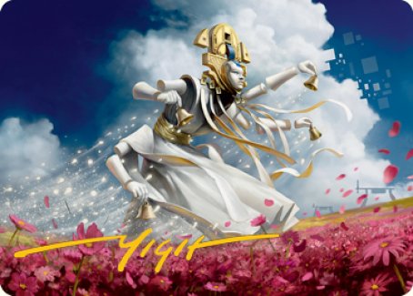 Myojin of Blooming Dawn Art Card (Gold-Stamped Signature) [Kamigawa: Neon Dynasty Art Series] | Webway Games