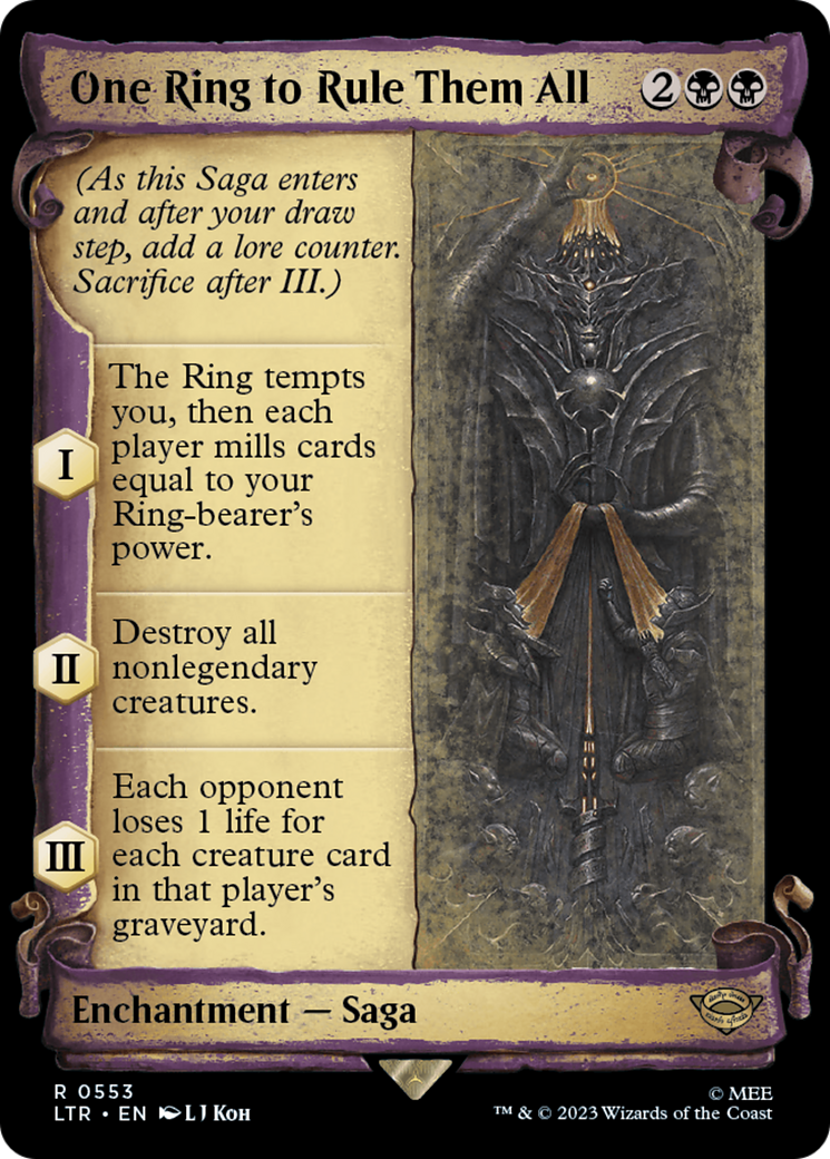 One Ring to Rule Them All [The Lord of the Rings: Tales of Middle-Earth Showcase Scrolls] | Webway Games