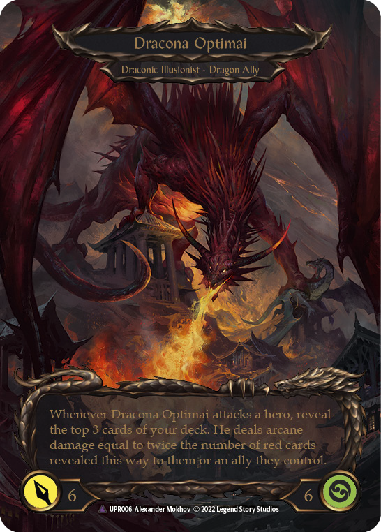 Invoke Dracona Optimai // Dracona Optimai (Marvel) [UPR006] (Uprising)  Cold Foil | Webway Games
