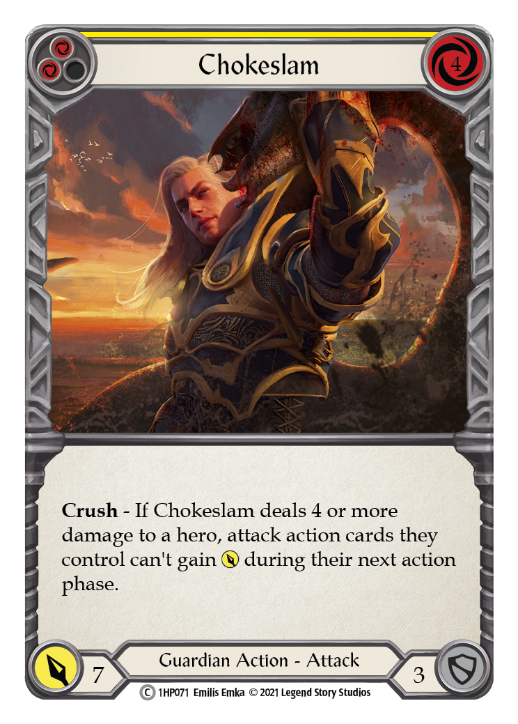 Chokeslam (Yellow) [1HP071] | Webway Games