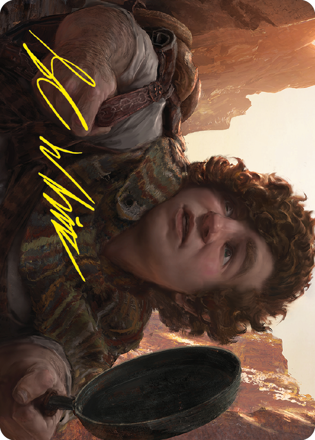 Sam, Loyal Attendant Art Card (Gold-Stamped Signature) [The Lord of the Rings: Tales of Middle-earth Art Series] | Webway Games