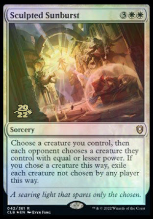Sculpted Sunburst [Commander Legends: Battle for Baldur's Gate Prerelease Promos] | Webway Games