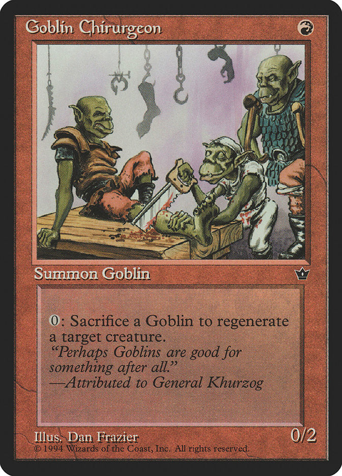 Goblin Chirurgeon (Dan Frazier) [Fallen Empires] | Webway Games