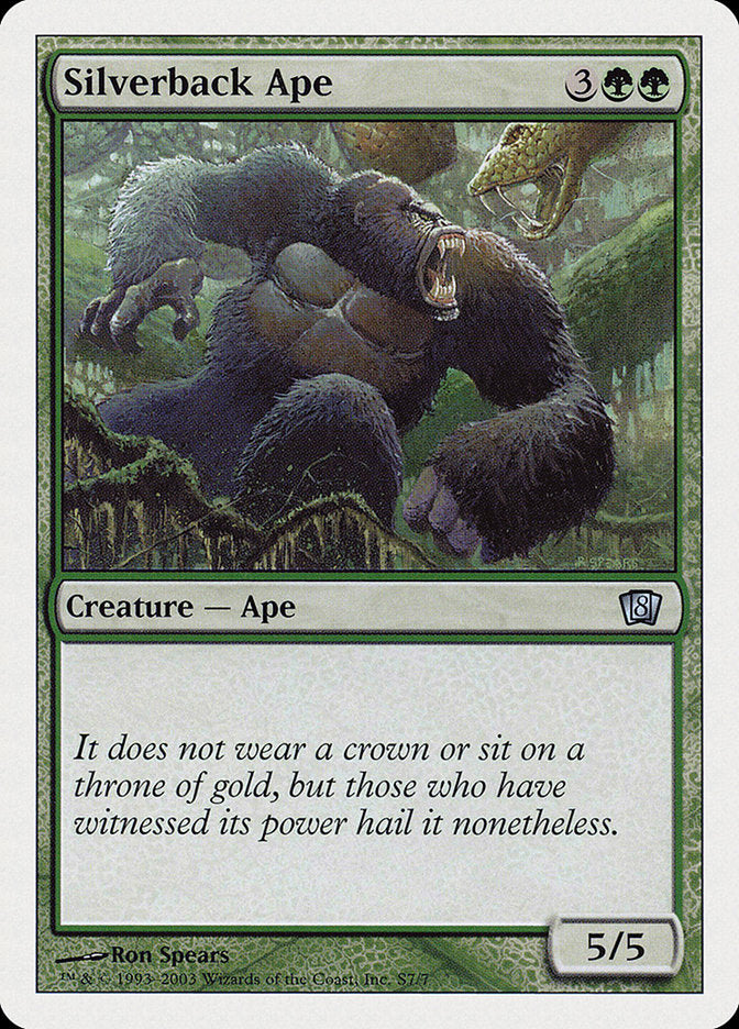Silverback Ape [Eighth Edition] | Webway Games