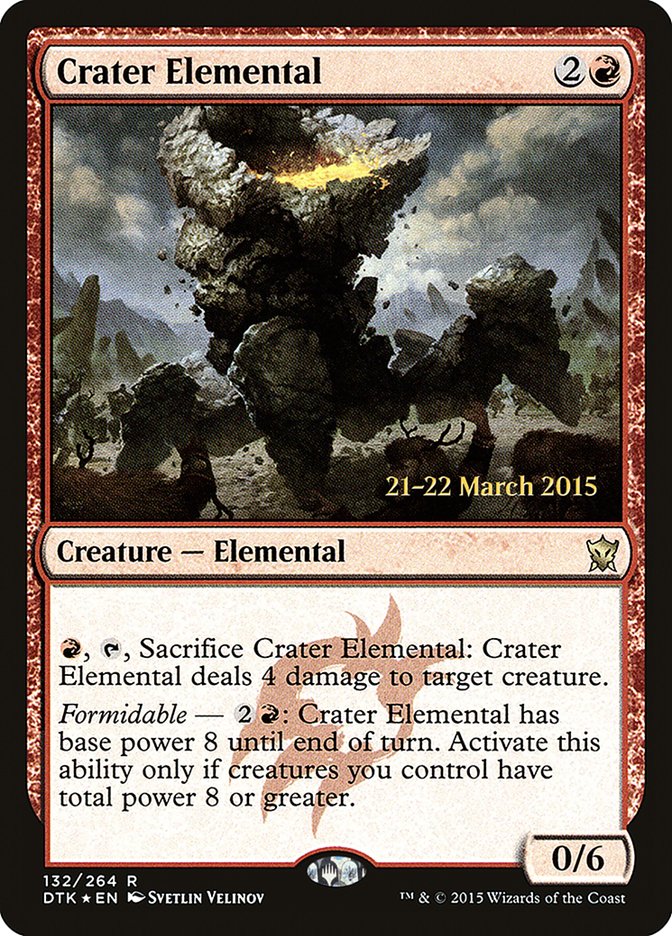Crater Elemental  (Prerelease) [Dragons of Tarkir Prerelease Promos] | Webway Games