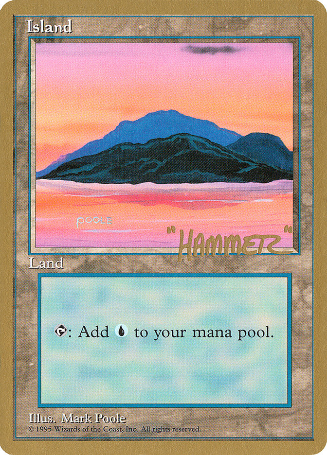 Island (shr369) (Shawn "Hammer" Regnier) [Pro Tour Collector Set] | Webway Games