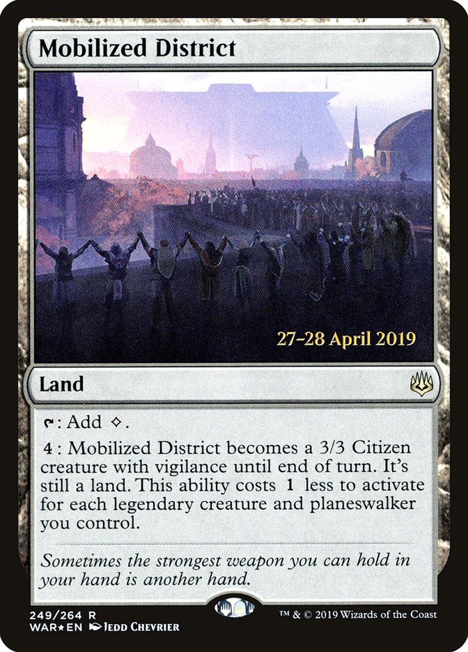 Mobilized District  [War of the Spark Prerelease Promos] | Webway Games