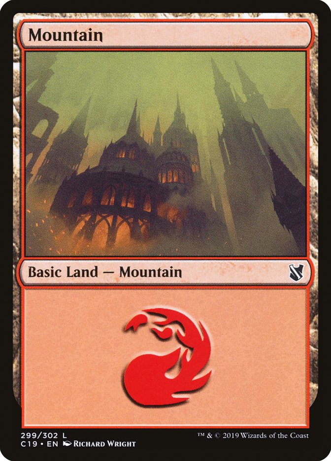 Mountain (#299) [Commander 2019] | Webway Games
