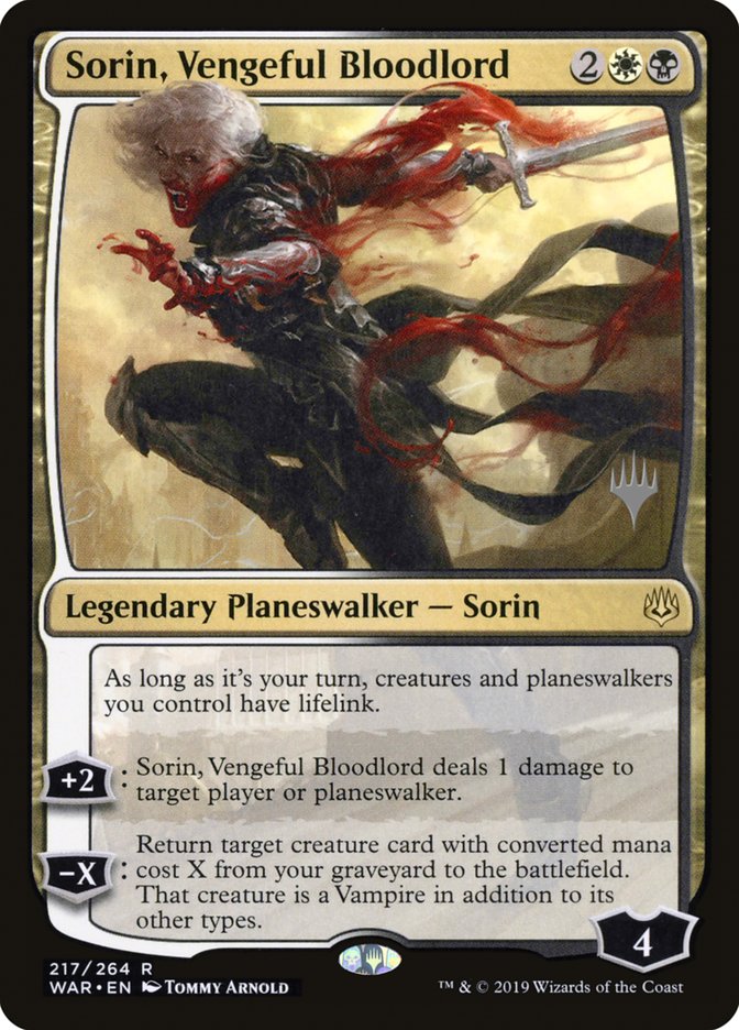 Sorin, Vengeful Bloodlord (Promo Pack) [War of the Spark Promos] | Webway Games