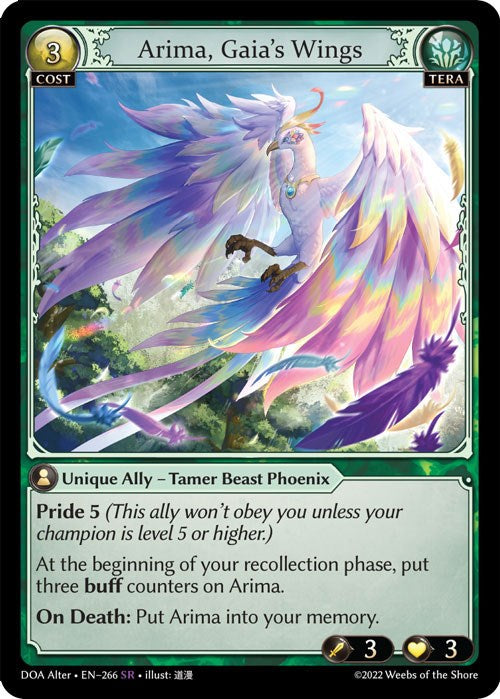 Arima, Gaia's Wings (266) [Dawn of Ashes: Alter Edition] | Webway Games