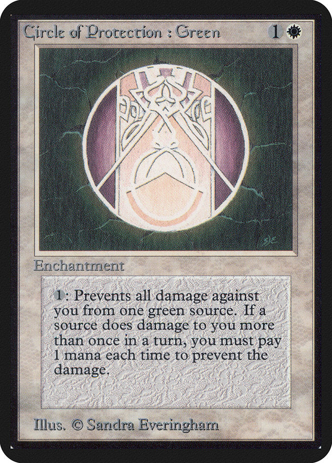 Circle of Protection: Green [Limited Edition Alpha] | Webway Games