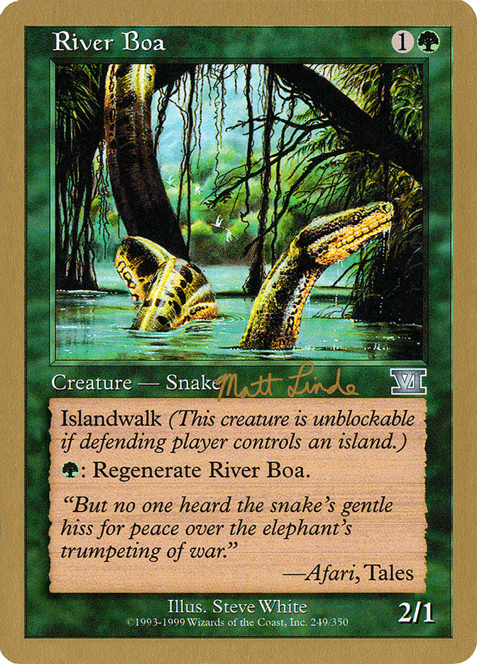 River Boa (Matt Linde) [World Championship Decks 1999] | Webway Games