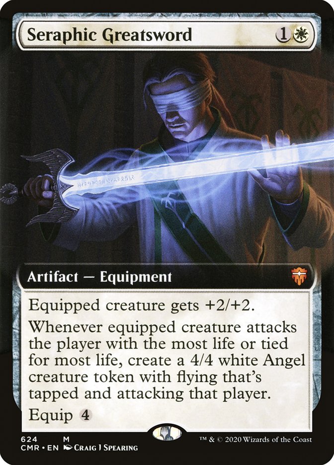 Seraphic Greatsword (Extended Art) [Commander Legends] | Webway Games
